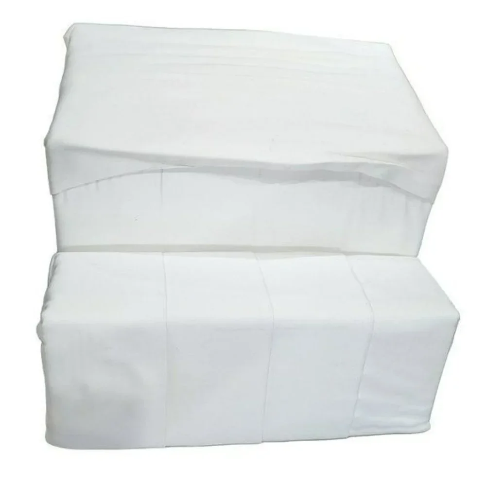 Queen Size 1000 Thread Count Cotton Rich Luxurious Sateen White Sheet Set 6 pcs